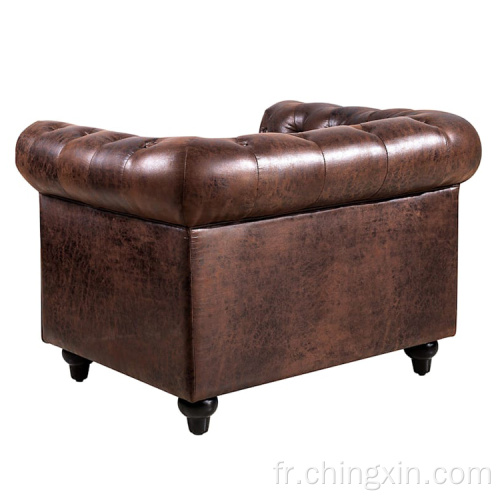 Chaise de bras Chesterfield Tinfted Canapé en gros meubles